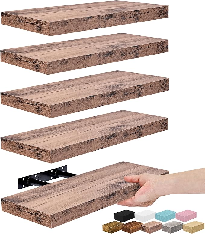 Sorbus Floating Shelves for Wall – 16 Inch Floating Shelf for Kitchen, Living by Sorbus