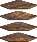 Fun Memories Corner Shelf Wall Mount, Floating Corner Shelves, Rustic Wood Wall by FunMemories