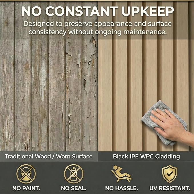 From Plain to Beautiful in Hours WPC Exterior Wall Slat Panels Waterproof - Image 6