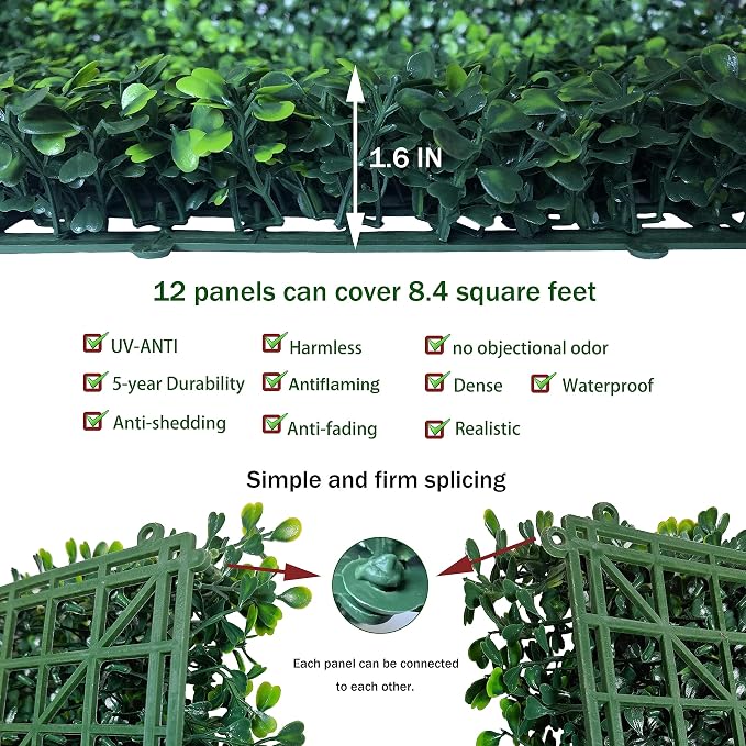 ODTORY Artificial Grass Wall Panel Backdrop - Image 3