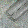 CHIHUT Holographic Silver Glitter Wallpaper Stick and Peel by CHIHUT