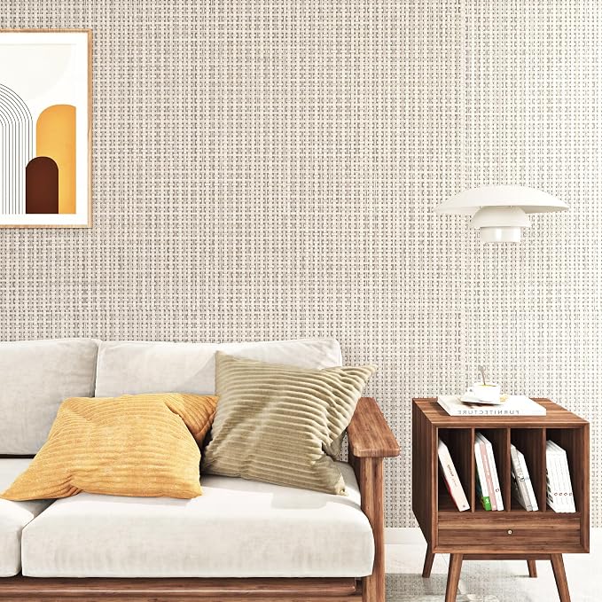 FunStick Beige Wallpaper Stick and Peel - Image 6