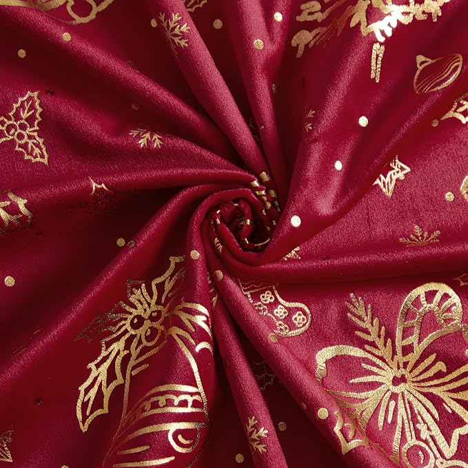 NICETOWN Red Velvet Curtains 96 inches Long - Image 8