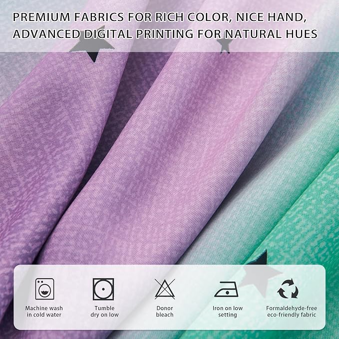 XiDi Purple Grey 84 inchs Long Curtains - Image 3