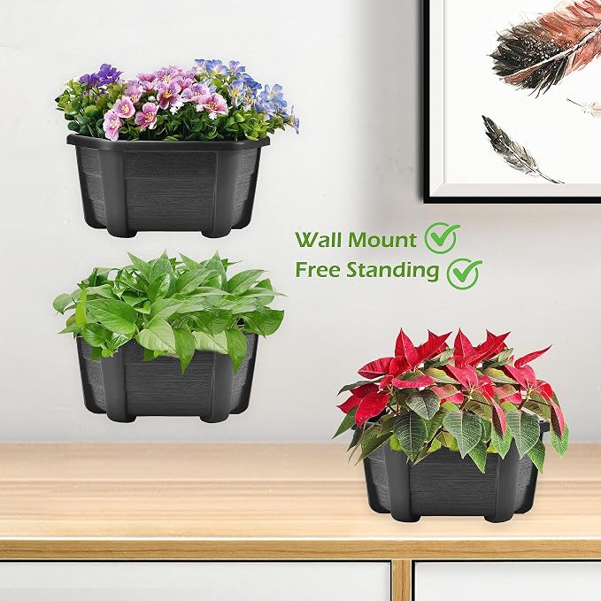 9.8 Inches Self Watering Wall Planters - Image 5