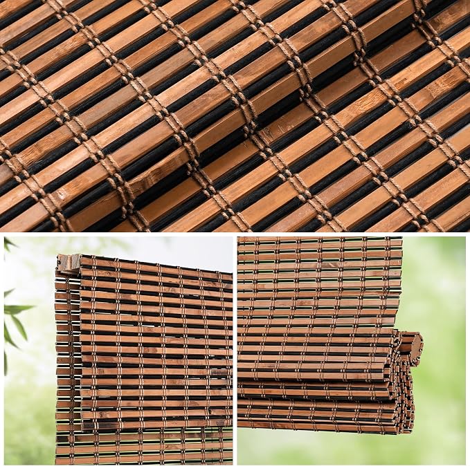 LazBlinds Cordless Bamboo Roman Shades - Image 2