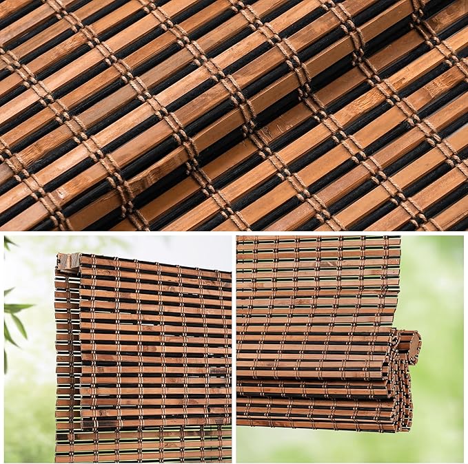 LazBlinds Cordless Bamboo Roman Shades - Image 2