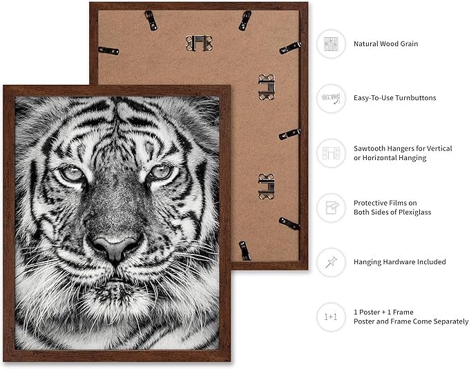 Poster Master Vintage Tiger Face Print - Image 2