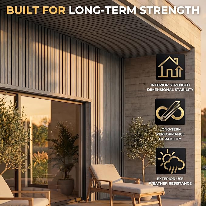 From Plain to Beautiful in Hours WPC Exterior Wall Slat Panels Waterproof - Image 6