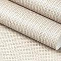 FunStick Beige Weave Grasscloth Peel and Stick Wallpaper Textured Wallpaper by FunStick