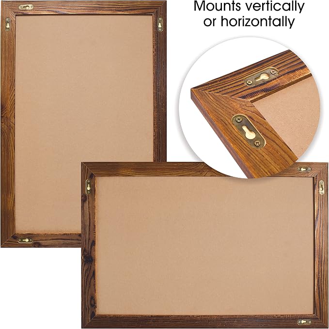 Better Office Products Magnetic Chalkboard, 20x30 Rustic Wood Frame Chalkboard - Image 7