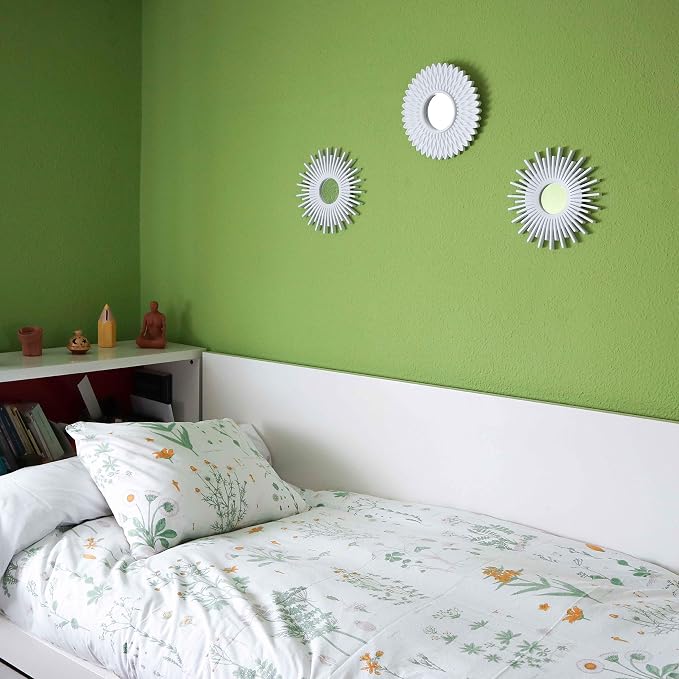 BONNYCO Wall Mirrors Pack of 3, Round White Mirrors - Image 5