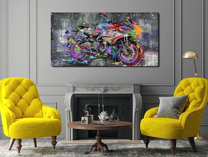 SIXTTART Banksy Motorcycles Wall-Art - Image 6
