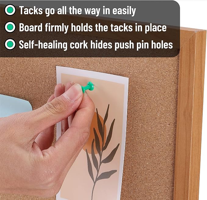 Mr. Pen- Cork Board, Bulletin Board, Cork Bulletin Board, Framed Cork Board - Image 4