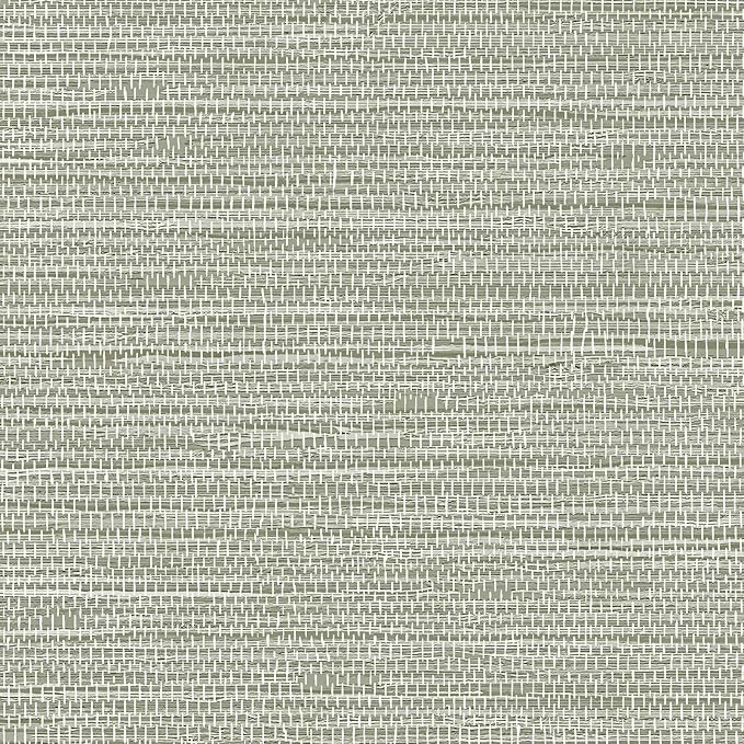 Simon&Siff Textured Grasscloth Peel and Stick Wallpaper 17.7"x197" Neutral Faux - Image 6