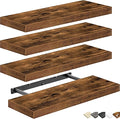 QEEIG Floating Shelves for Wall Bathroom Shelf Bedroom Kitchen Living Room by QEEIG
