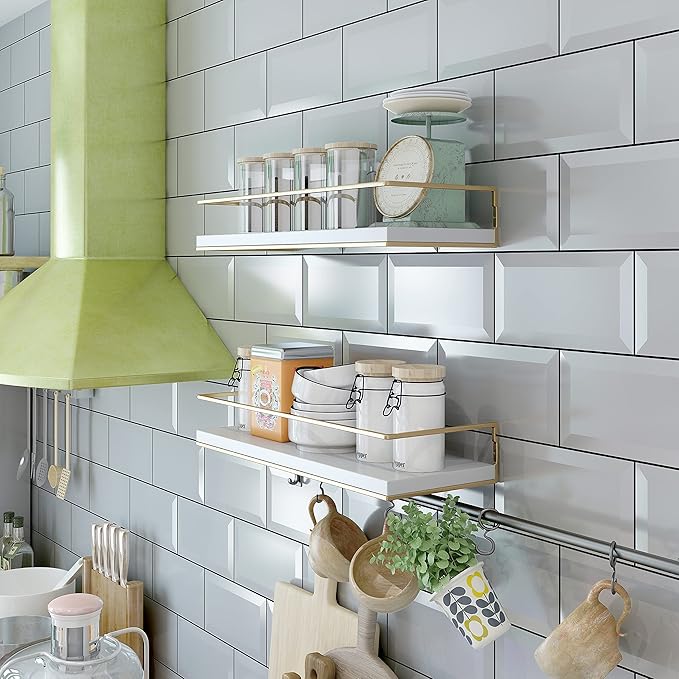 Shario White Floating Shelves - Image 4