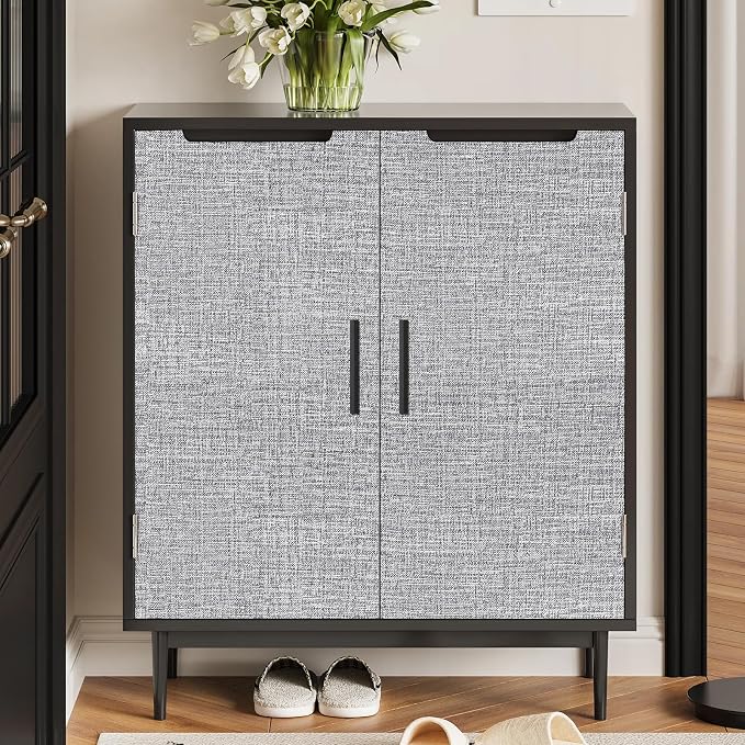 Grey Grasscloth Peel and Stick Wallpaper 17.3"x160" Faux Linen Textured Contact - Image 5