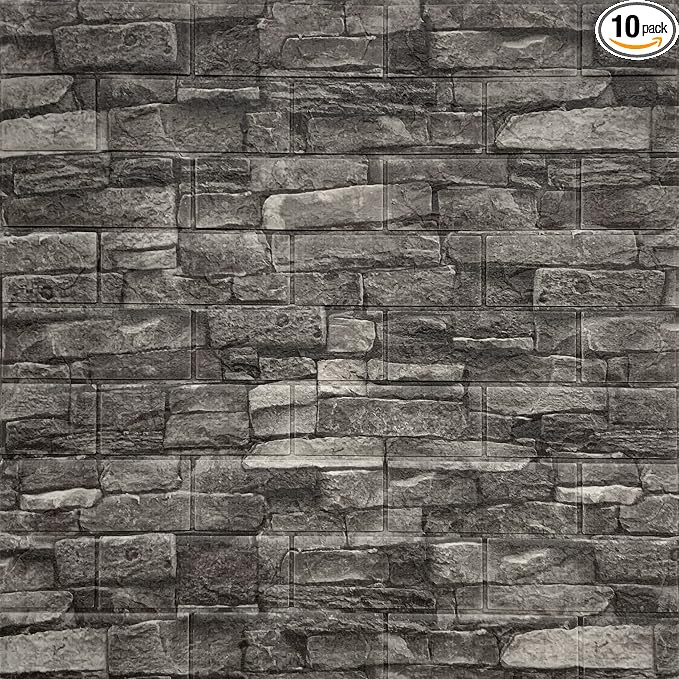 Yutianli 7mm Thick Anti-Collision Wall Panels, 3D Peel and Stick, Waterproof by Yutianli
