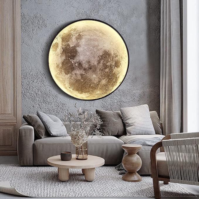 Dimmable Moon Wall Light 31.5 inch Wall Lights by LEDIARY