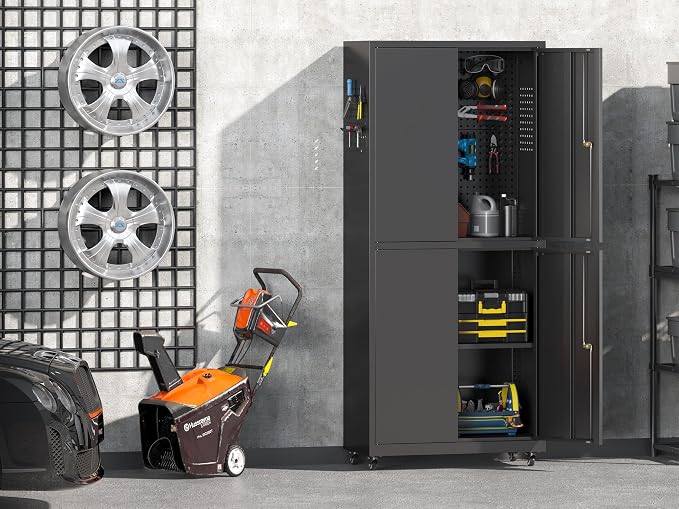 71" H Metal Tool Storage Cabinet - Image 2
