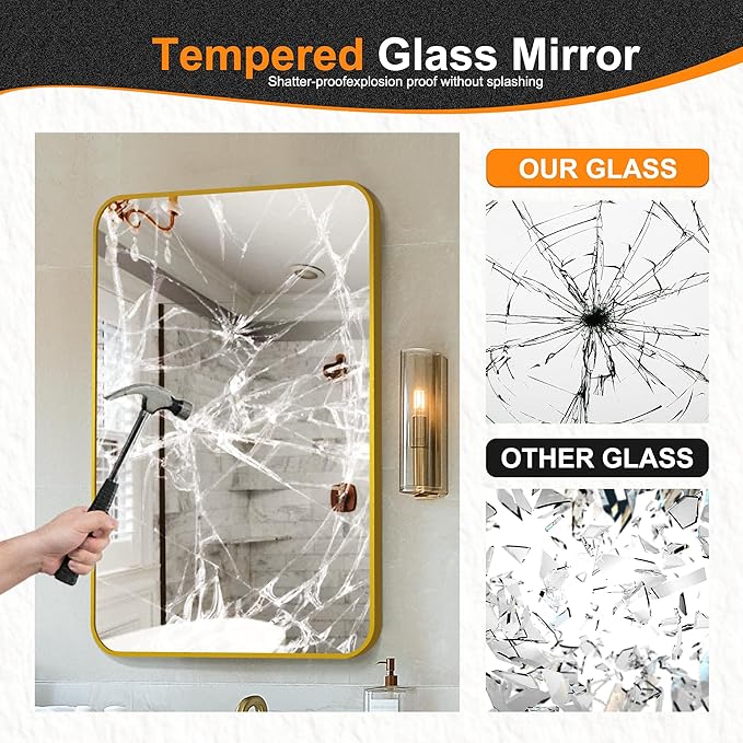 Delma Bathroom Mirror, High-Definition Vanity Mirror, Versatile Mirror - Image 6