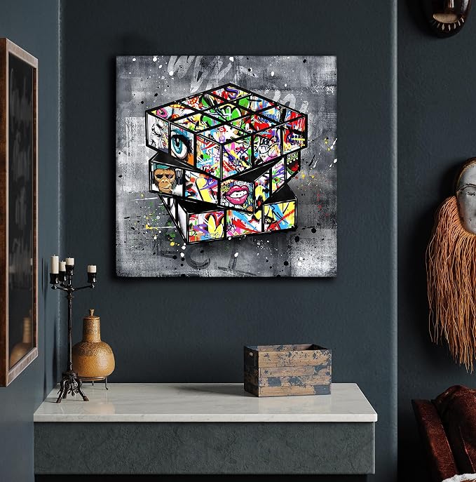SIXTTART Banksy Canvas Wall-Art - Image 3