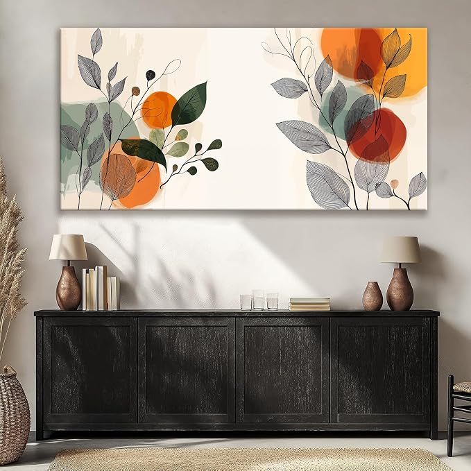 Suconvng Canvas Wall Art For Living Room Home Wall Decor Modern Boho Canvas Art - Image 6