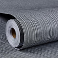 Haimin Grasscloth Wallpaper Textured 24in X 393in Fabric Contact Paper Gray by HaiminHomeDecorWallpaper