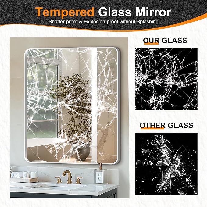 Delma Bathroom Vanity Mirror, High-Definition Bathroom Mirror, Versatile - Image 6