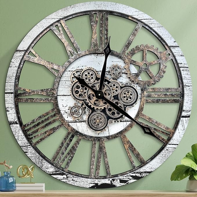 HOIBAI Large Wall Clock Clocks for Living Room Decor Oversized 30 Inch Wall by HOIBAI