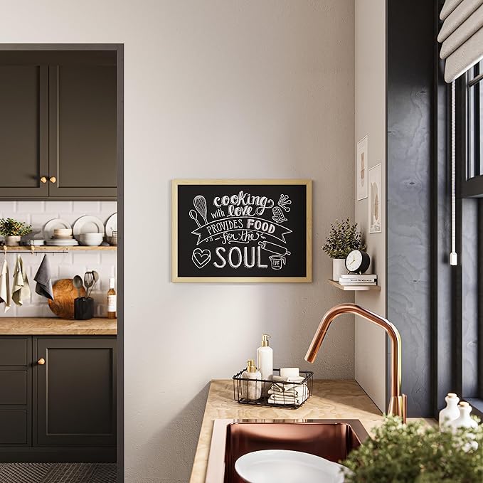 U Brands Chalkboard, Light Birch Wood Frame - Image 4