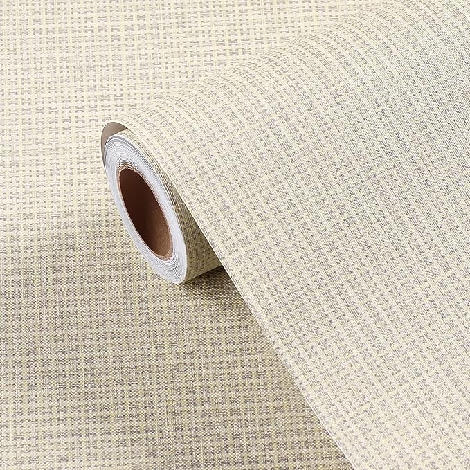 FunStick Beige Wallpaper Stick and Peel by FunStick