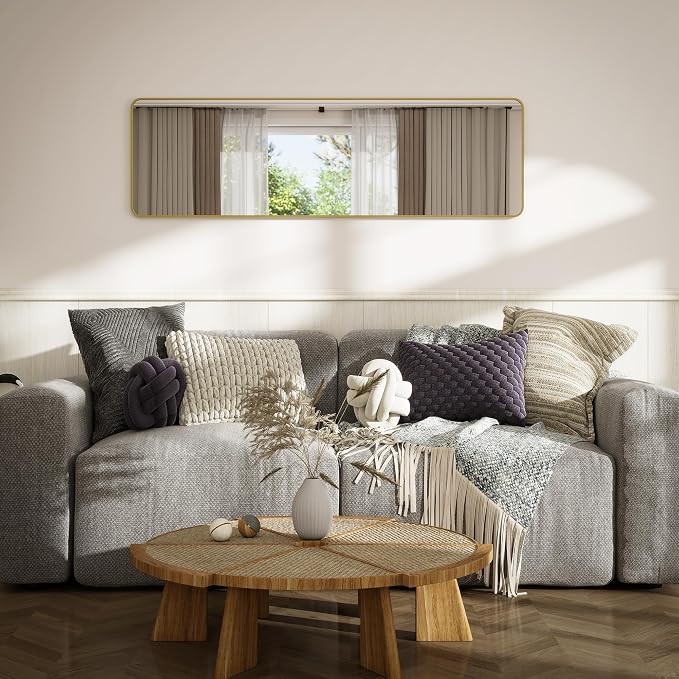 Full Length Door Mirror 14x48, Metal Frame - Image 4