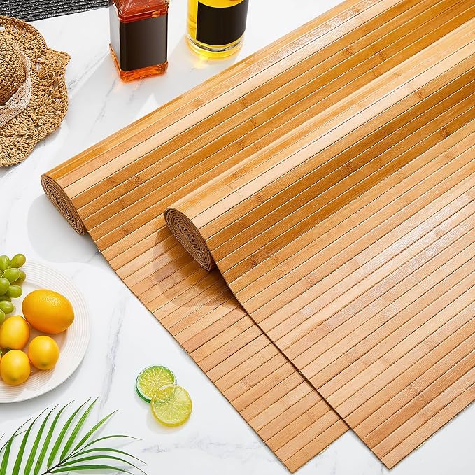 Juexica 2 Pcs Natural Bamboo Wall Panel 48 x 24 Inch Bamboo Covering Renewable - Image 4