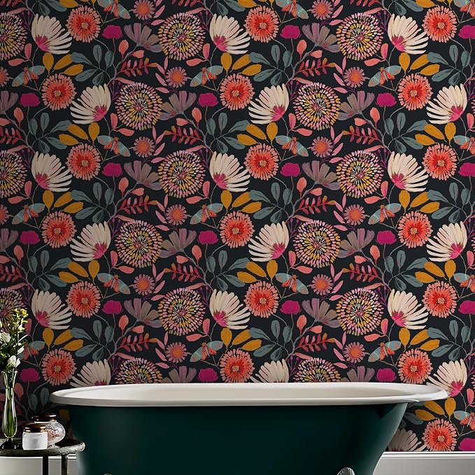 Wallpaper Peel and Stick Floral Wall Paper Removable Waterproof - Image 7