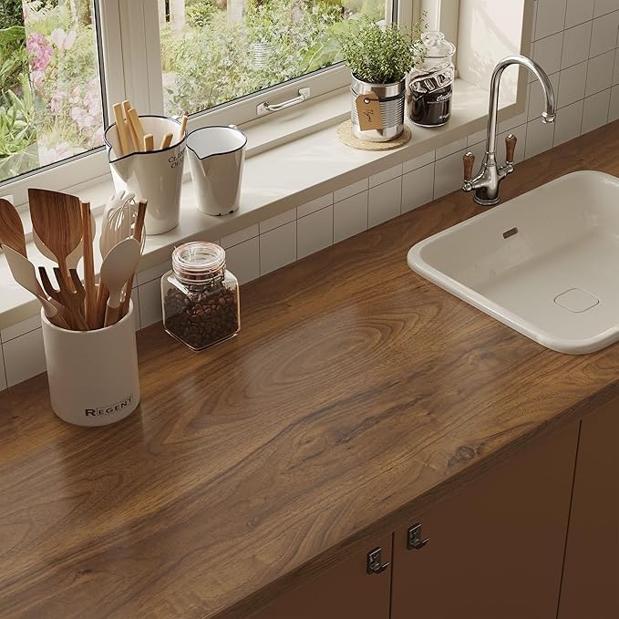Wood Contact Paper With Tools, Peel and Stick Wallpaper Thicken - Image 4