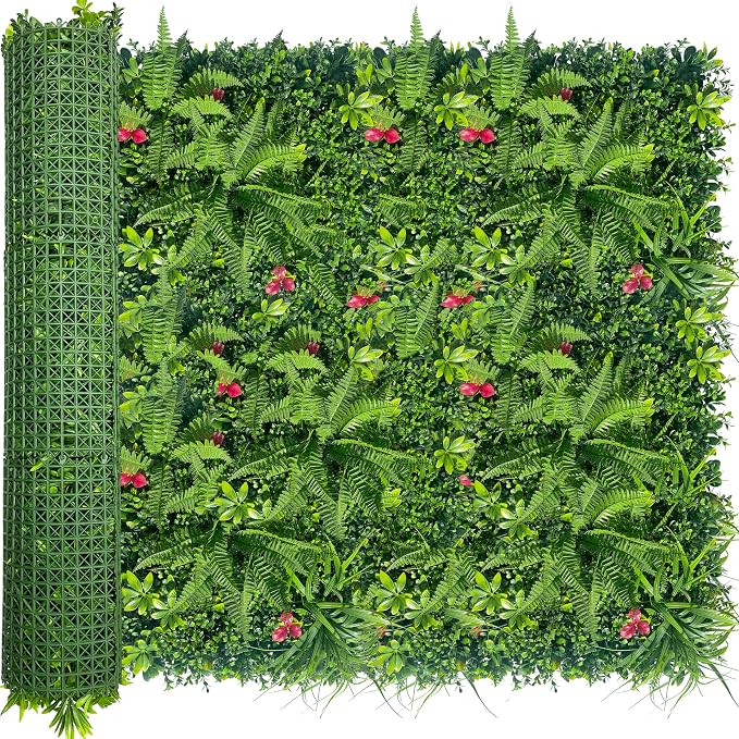 ODTORY Artificial Grass Wall Backdrop Panels Roll: 48X120 in UV-Anti Greenery by ODTORYHOME