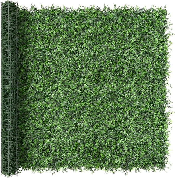 Artificial Green Wall Panels: 80"x120" Boxwood Hedge Green Wall Decor Backdrop by BHXCL