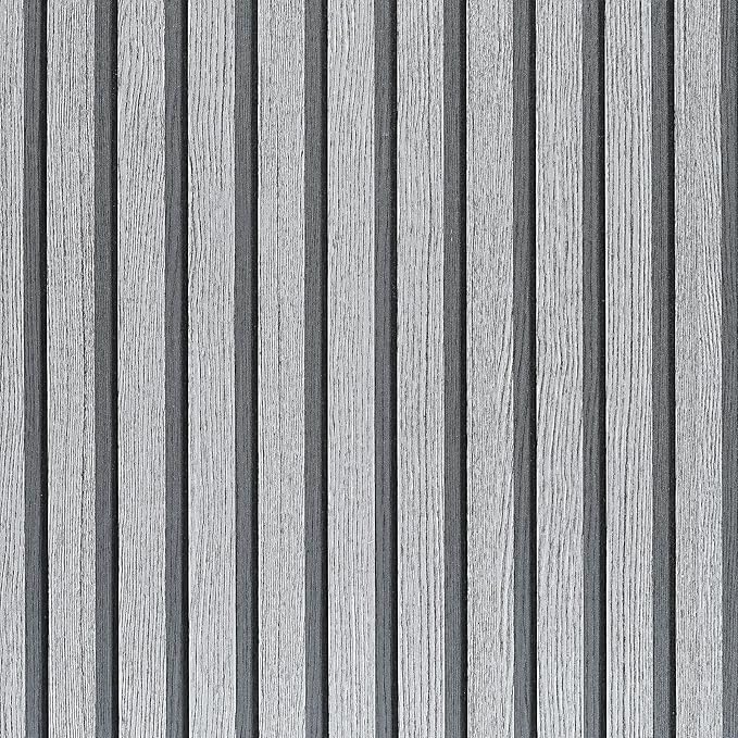 Gray Wood Slat Peel and Stick Wallpaper by LOVADA