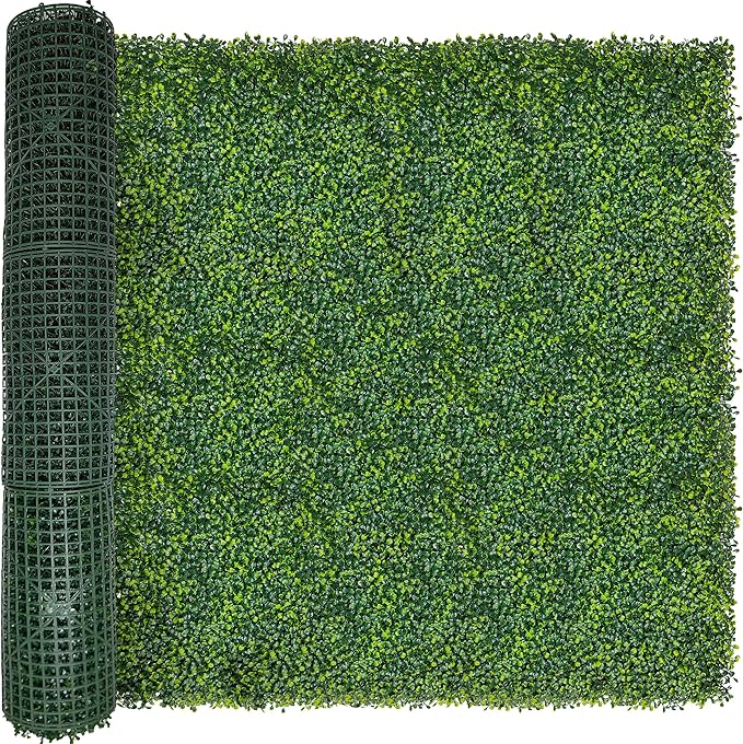 ODTORY Artificial Boxwood Roll Panels: 5FT X 10FT UV-Anti Artificial Ivy by ODTORYHOME