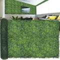 Artificial Ivy Privacy Fence Screen: 120"x 40" UV-Anti Faux Boxwood Roll Grass by DOPGIB