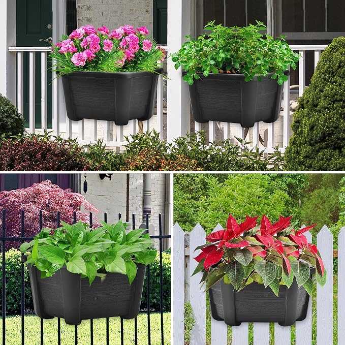 9.8 Inches Self Watering Wall Planters - Image 6