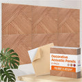 XL Acoustic Wall Panels 6-Pack Decorative Acoustic Panels High Density Sound by EkkogoAcousticPanels
