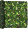Artificial Ivy Boxwood Roll: 80"x120" UV Resistant Green Leaves Faux by DOPGIB