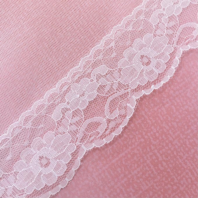 XiDi Curtains for Bedroom Decor, Rainbow Pink-Grey-34-45 - Image 6