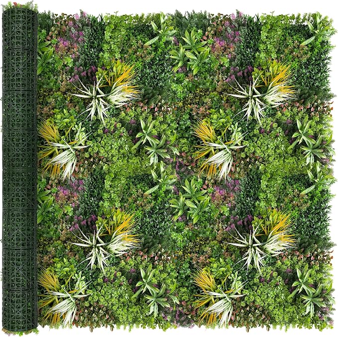 Artificial Grass Wall Roll Panels: 80''x120''Boxwood Hedge Panels, UV-Anti by BHXCL