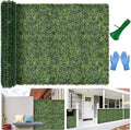 Artificial Boxwood Backdrop Roll: 48"x120" UV-Anti Greenery Faux Grass Hedge by BHXCL
