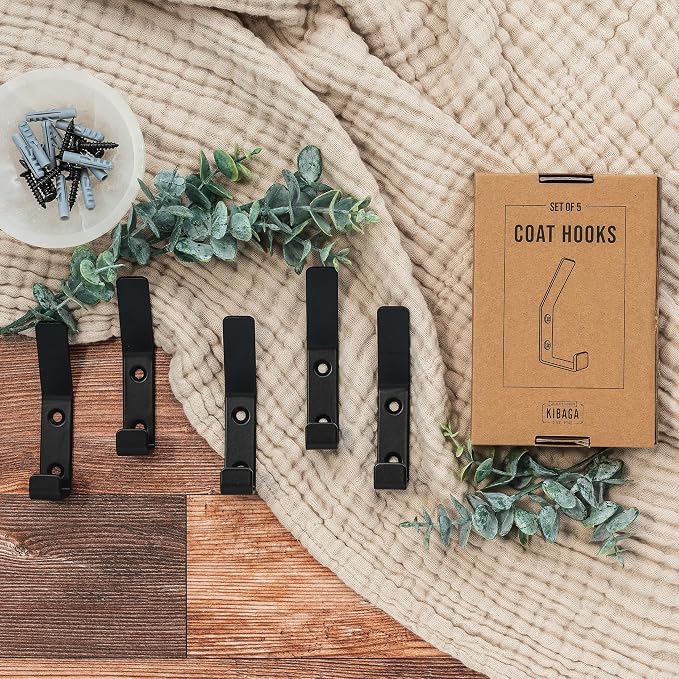 Decorative Coat Hooks For Wall Mount Set of 5 - Image 7