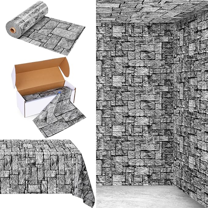 Kochorie 300 Ft X 54 Inch Stone Wall Tablecloth Roll by Kochorie